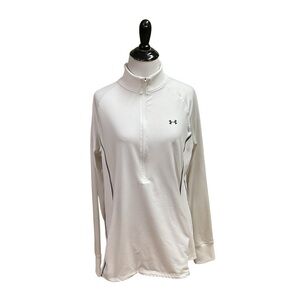 Under Armour Women's Size XL Heatgear 1/4 Zip Shirt w. Pockets Long Sleeve